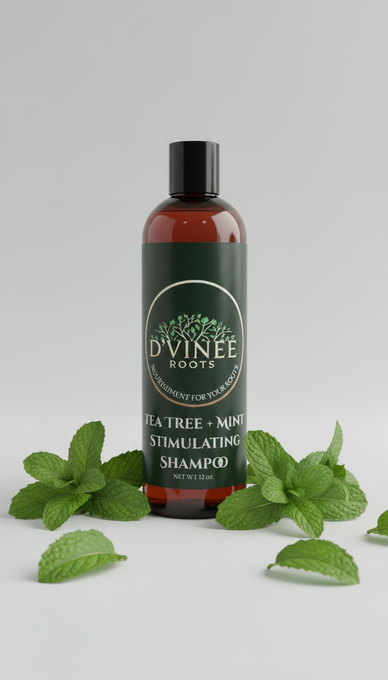 Tea Tree + Mint Stimulating Shampoo – D'vinee Roots